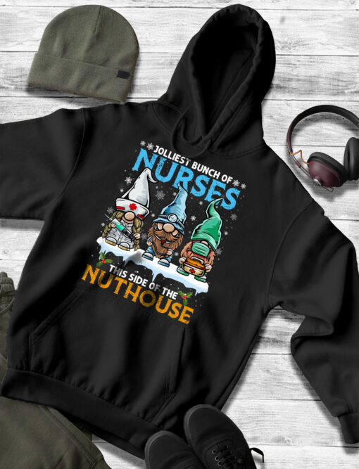 2020-11-Women-Hoodie-Jolliest-Bunch-of-Nurses-This-Side-of-the-Nuthouse-Gnomes-t-shirt-Mockup4-Black.jpg