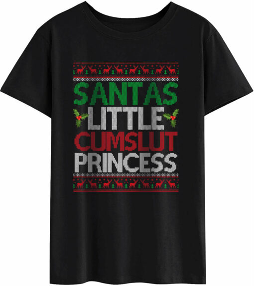 2020-11-Women-T-shirt-Santas-little-cumslut-princess-funny-naughty-ugly-christmas-Mockup3-Black.jpg